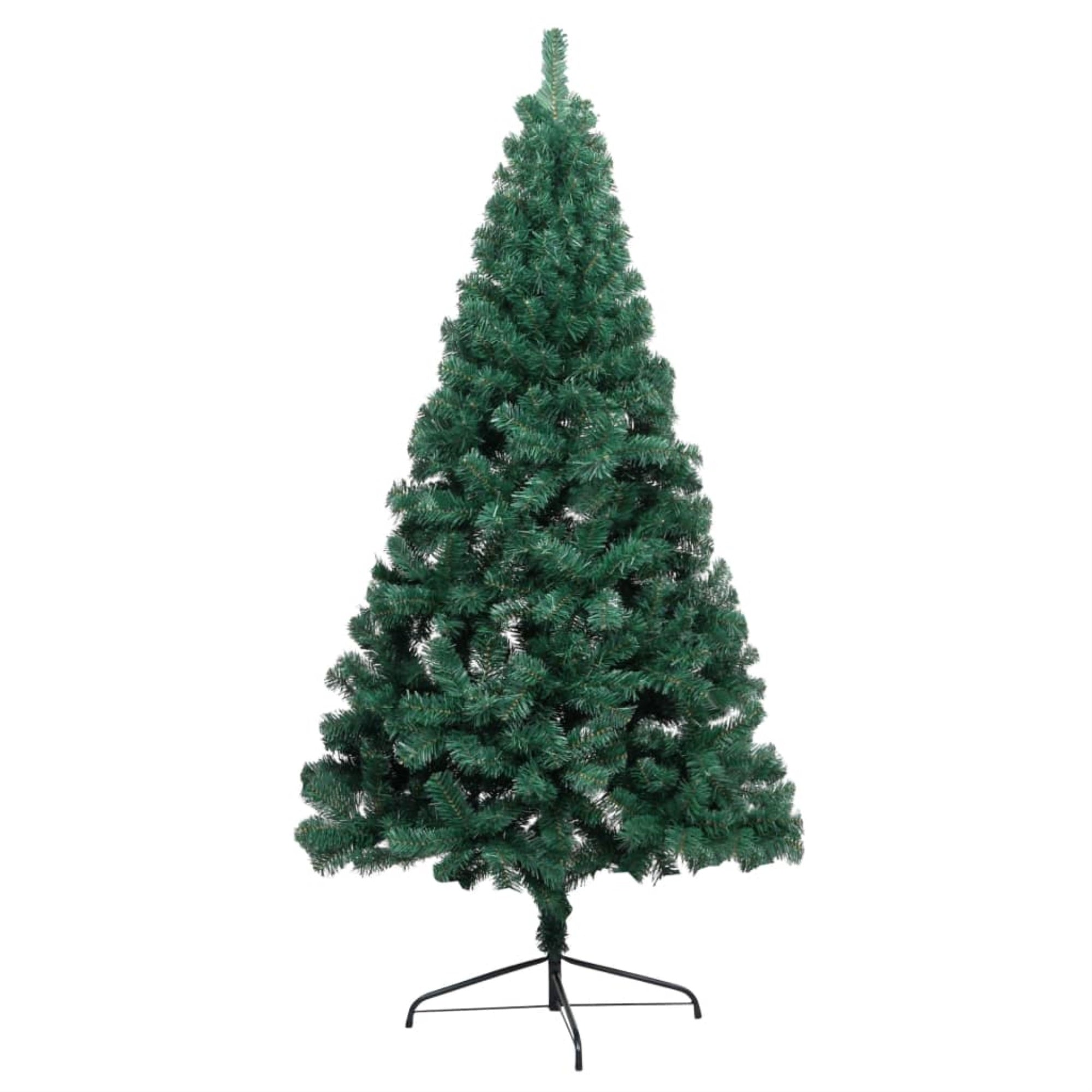 vidaXL Artificial Half Christmas Tree with Stand Green 47.2'' PVC