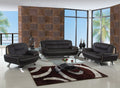 110 Sleek Brown Sofa Set