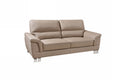 37 Modern Beige Leather Sofa