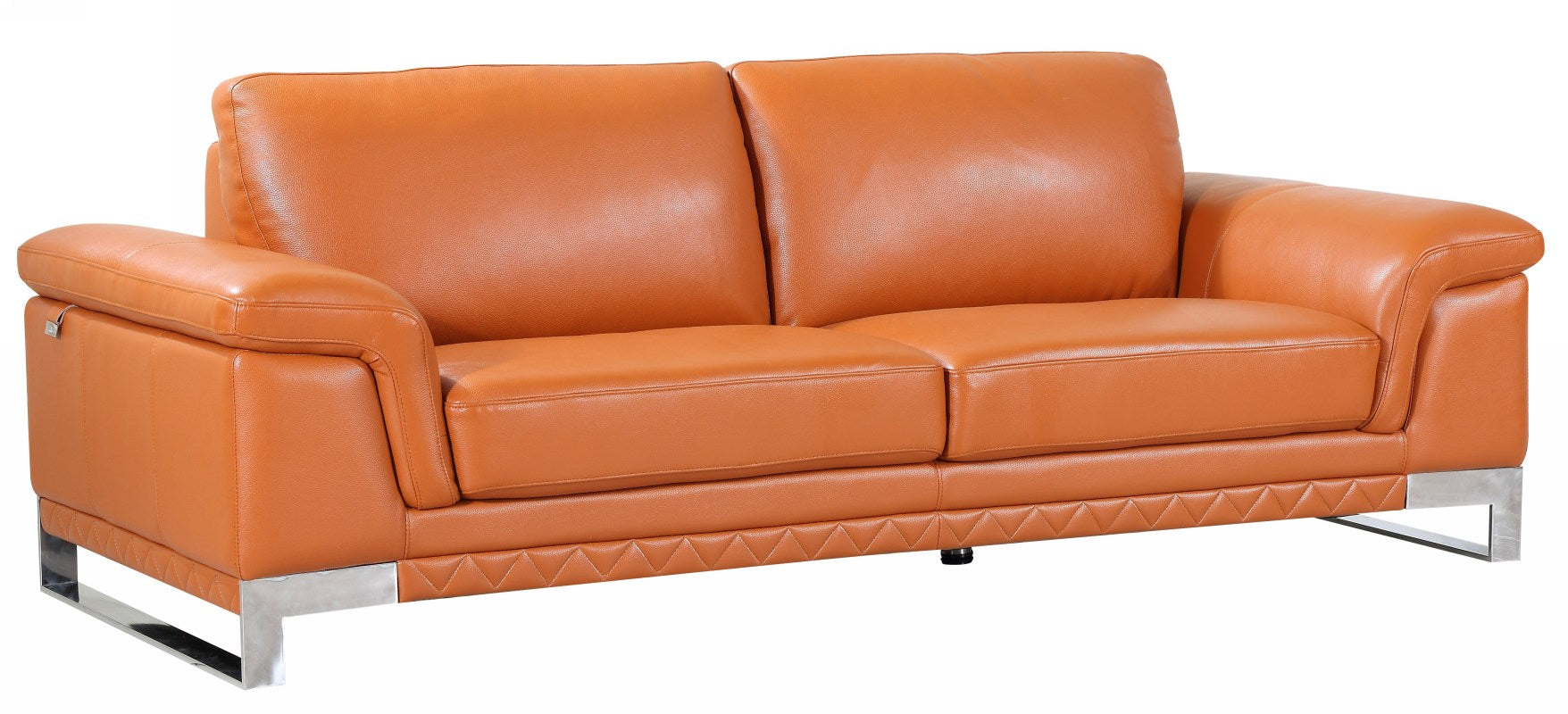 32'' Lovely Camel Leather Sofa
