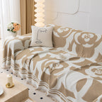 Chenille Sofa Cover Blanket, Couch Cover Blanket Throws for Couches Living Room Furniture Throw Covers