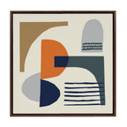 Sylvie Abstract Mid Century Framed Canvas by Rachel Lee of My Dream Wall