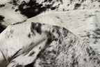 HomeRoots White & Black Cowhide, Microsuede 72' x 84' White and Black, Cowhide - Rug