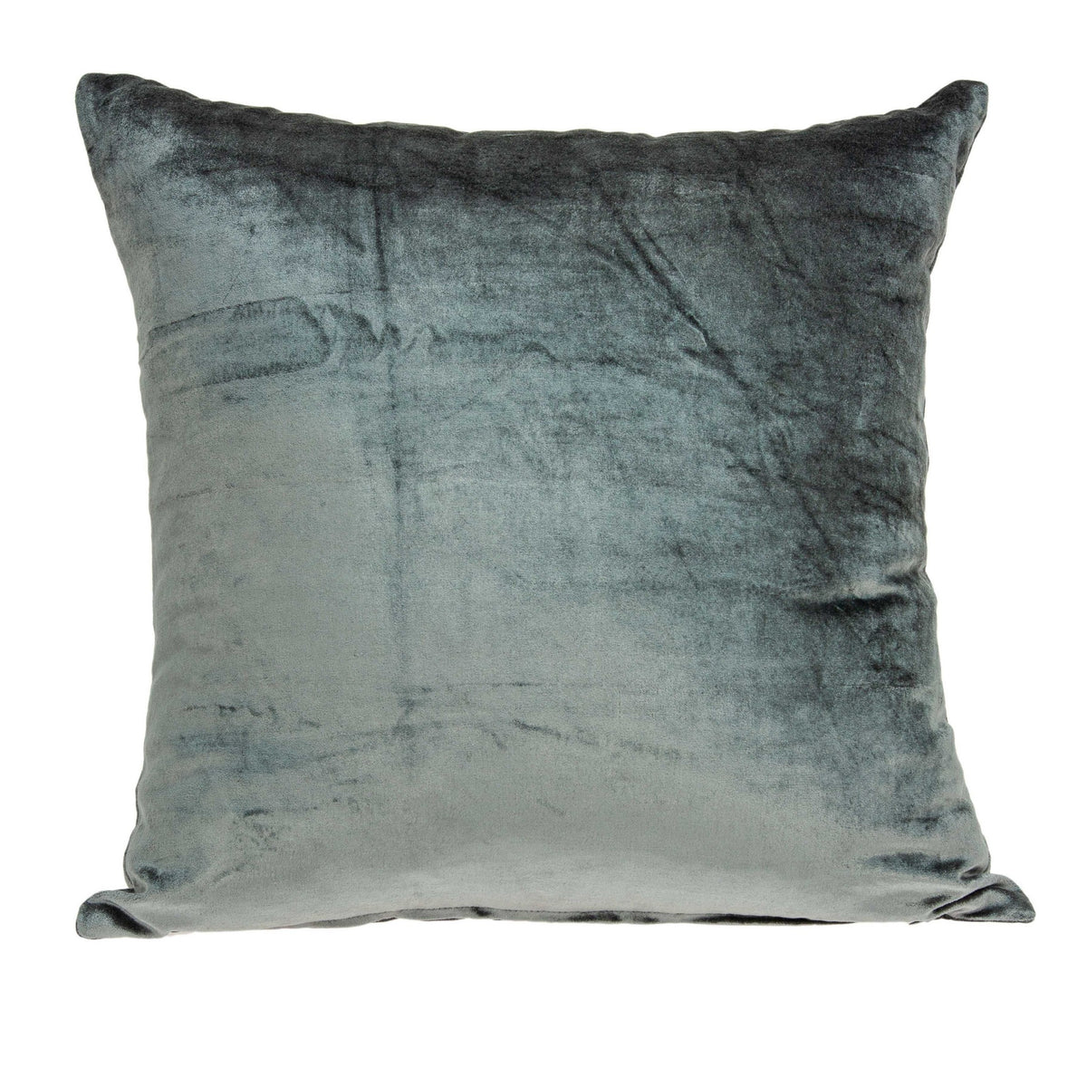 18'' X 7'' X 18'' Transitional Charcoal Solid Pillow Cover With Poly Insert