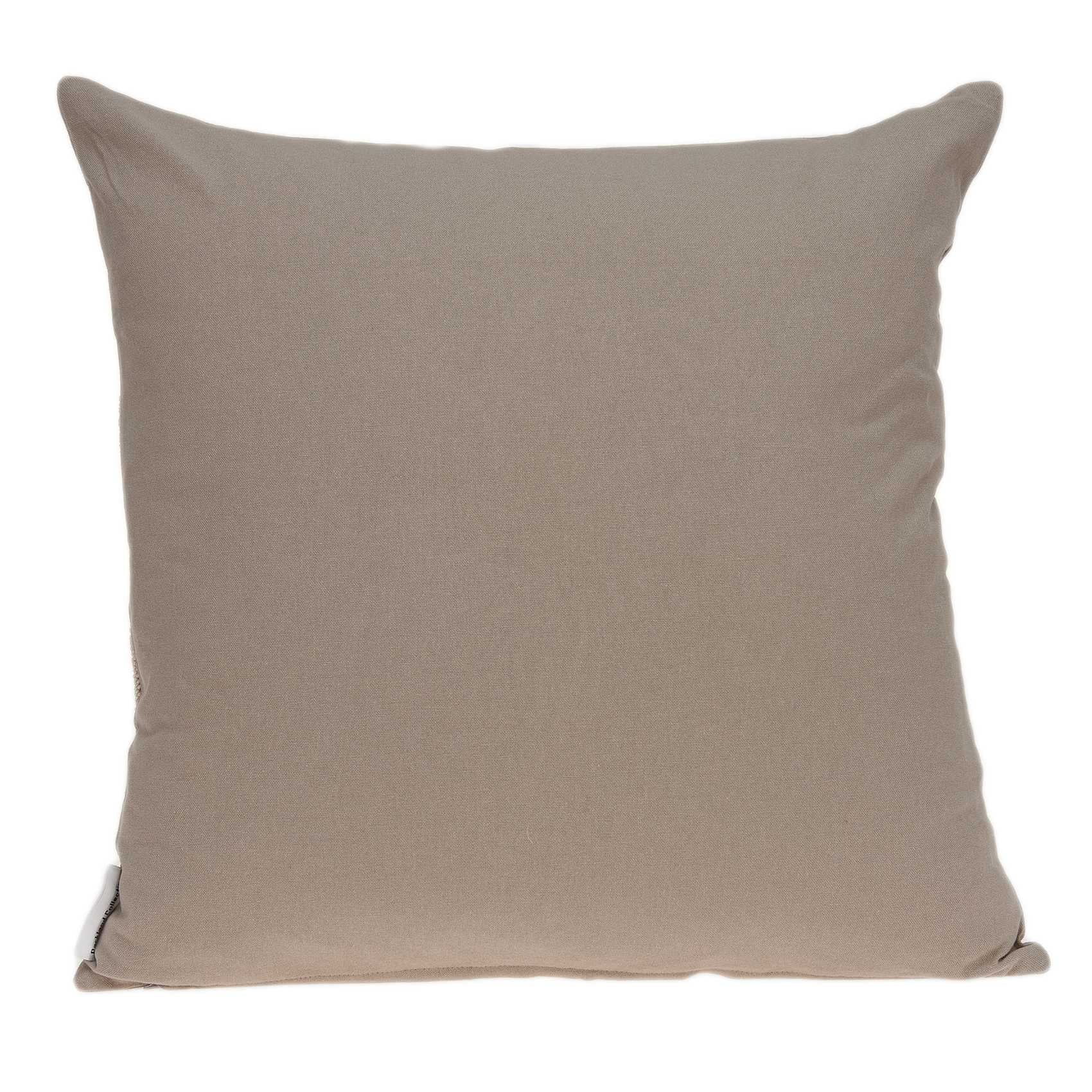 HomeRoots 100% Cotton Parkland Collection Sutra Transitional Tan Pillow Cover with Poly Insert