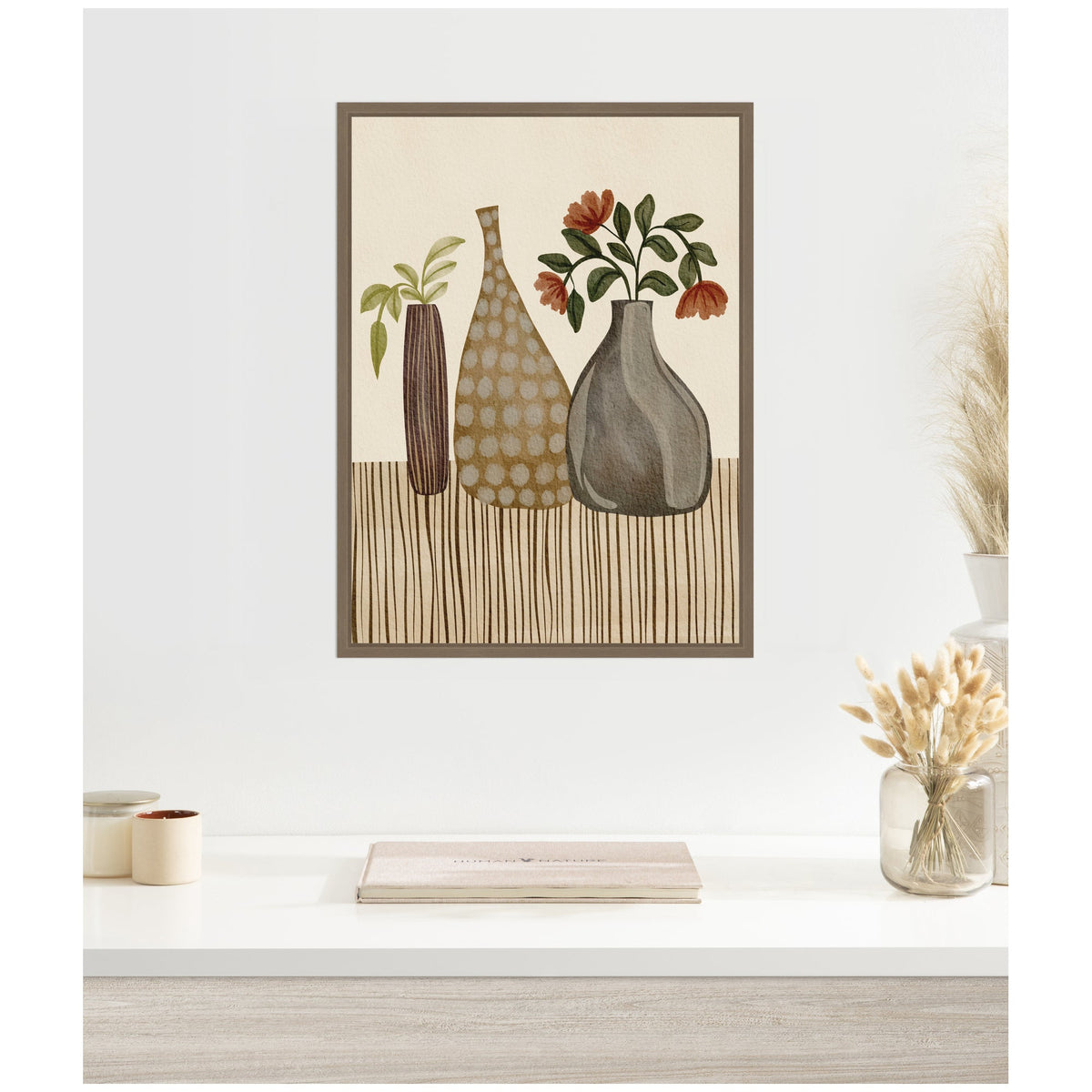 Rustic Stilllife l by Nikita Jariwala Framed Canvas Wall Art Print
