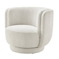 Veloura Swivel Accent Arm Chair  Mila Ivory