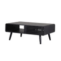 Wilson Slat Coffee Table  Black