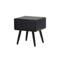 Wilson Slat Accent Table  Black