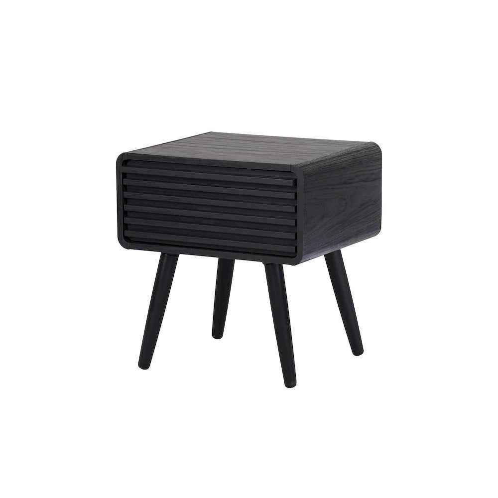 Wilson Slat Accent Table  Black