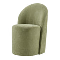Cabrina Dining Side Chair w/ Casters  Millburry Green Chenille