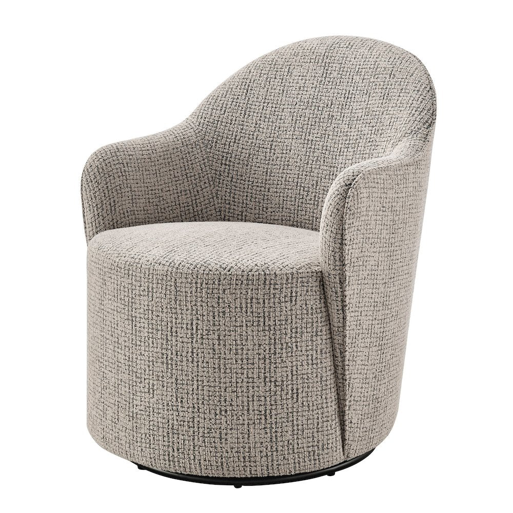 Zia Swivel Accent Chair  Mila Taupe