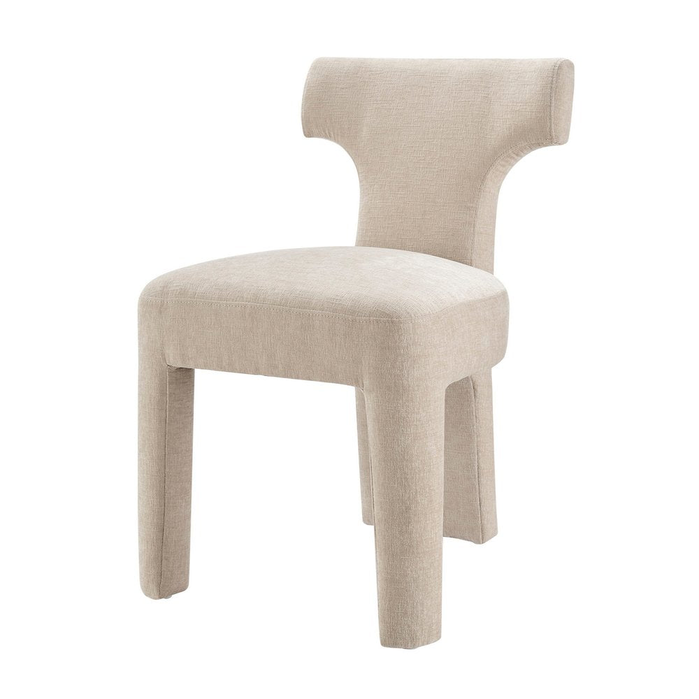 Arco Dining Side Chair  Millburry Beige Chenille