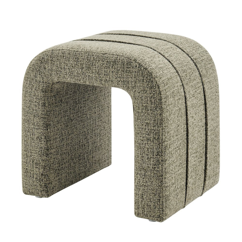 Rivo Ottoman  Nara Olive Chenille