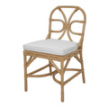 Eira Rattan Dining Side Chair  Natural Wheat  Set of 2