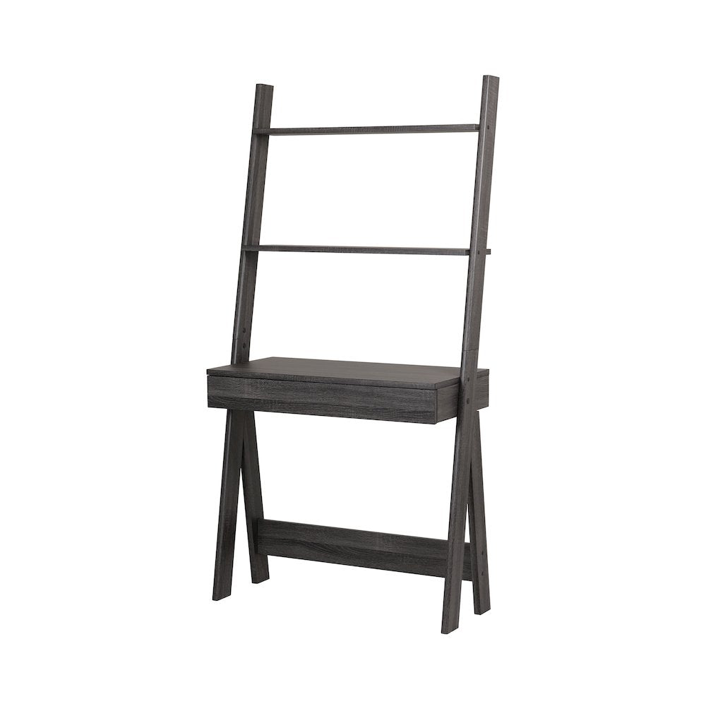 Reeve Stair Desk  33 InchW x 15.5 InchD x 65 InchH  Charred Black