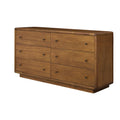 Rosette 6Drawer Dresser  Hazelnut Brown