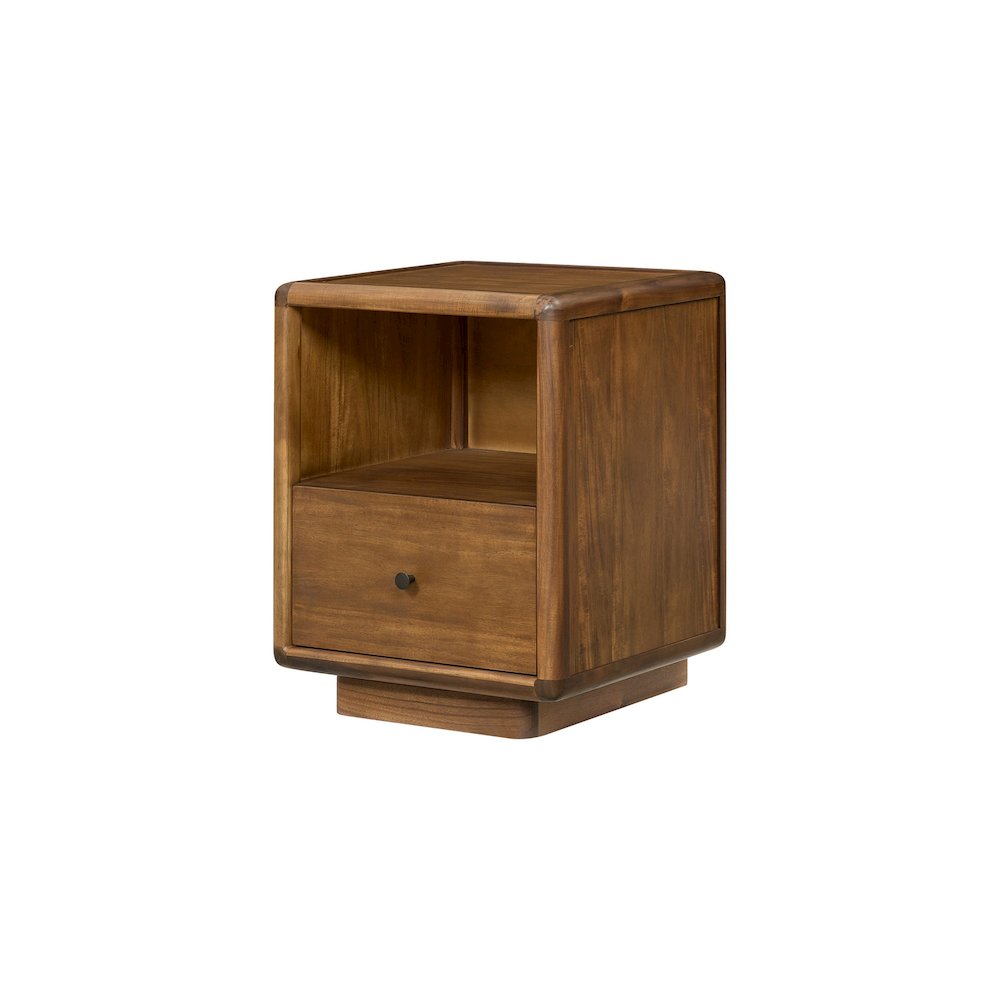 Rosette Accent Table  Hazelnut Brown  19 InchW