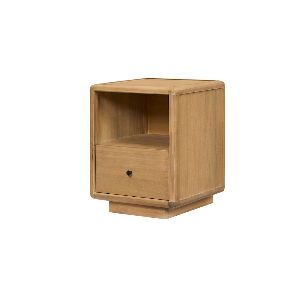 Rosette Accent Table  Light Natural  19 InchW