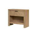 Kingston Herringbone Accent Table  Light Natural  30 InchW