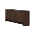 Baron 4Door Sideboard  Midnight Marble & Coffee Brown
