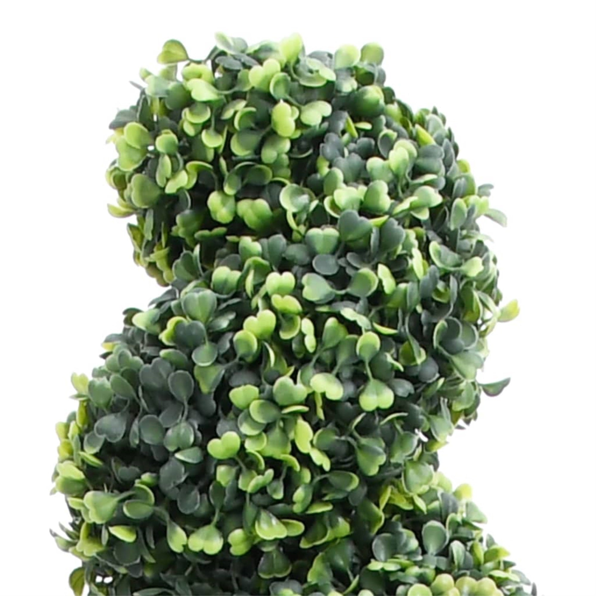 vidaXL Artificial Boxwood Spiral Plant with Pot Green 46.1''