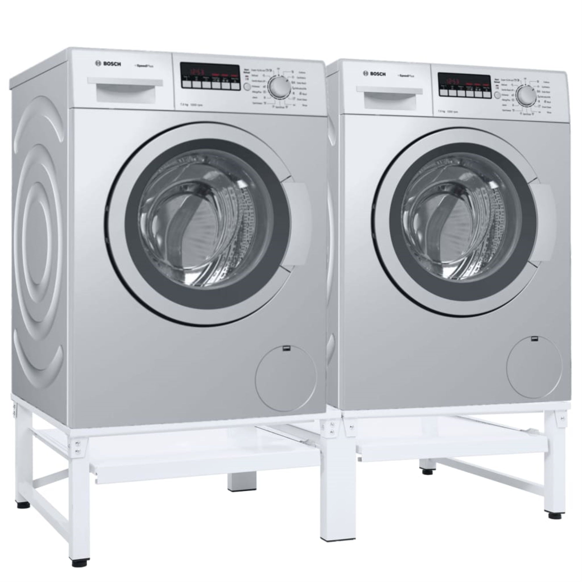 vidaXL Washing Machine Stacking Kit with Pull-Out Shelf