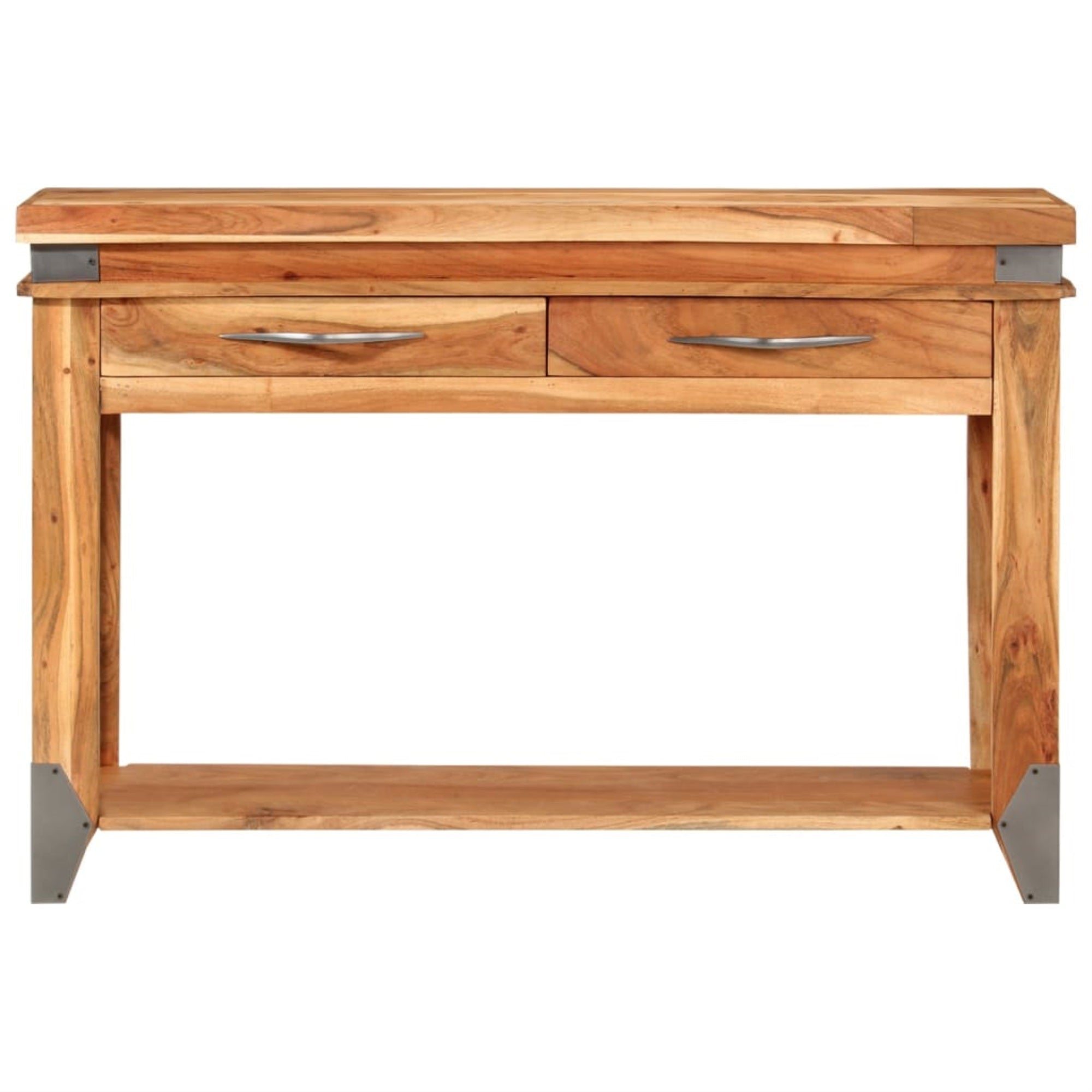 vidaXL Console Table 43.3''x13.4''x29.1'' Solid Wood Acacia