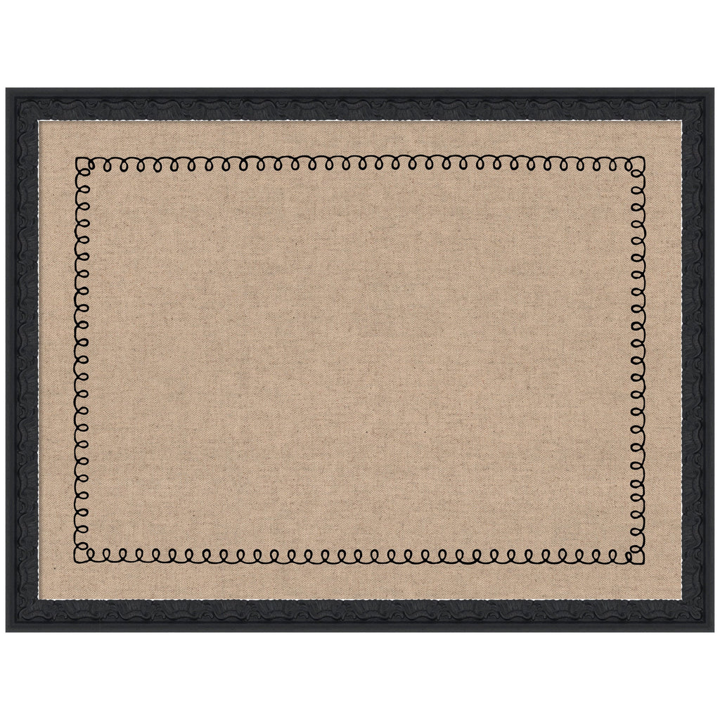 Pinboard Black Scallop Print