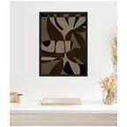 Sylvie Contour 2 Framed Canvas by Shatha Al Dafai