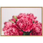 Sylvie Stunning Bright Pink Flowers Framed Canvas by Patricia Hasz
