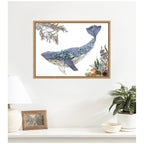 Whale by Madeline Jeppesen Framed Canvas Wall Art Print