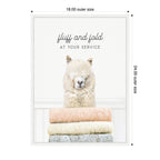 Sylvie Alpaca Fluff and Fold Framed Canvas by Amy Peterson
