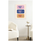 LuckyYouTicket by Rachel Lee 3 Birdies Studio Framed Canvas Wall Art Print