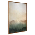 Sylvie Green Mountain Abstract I Framed Canvas by Amy Lighthall