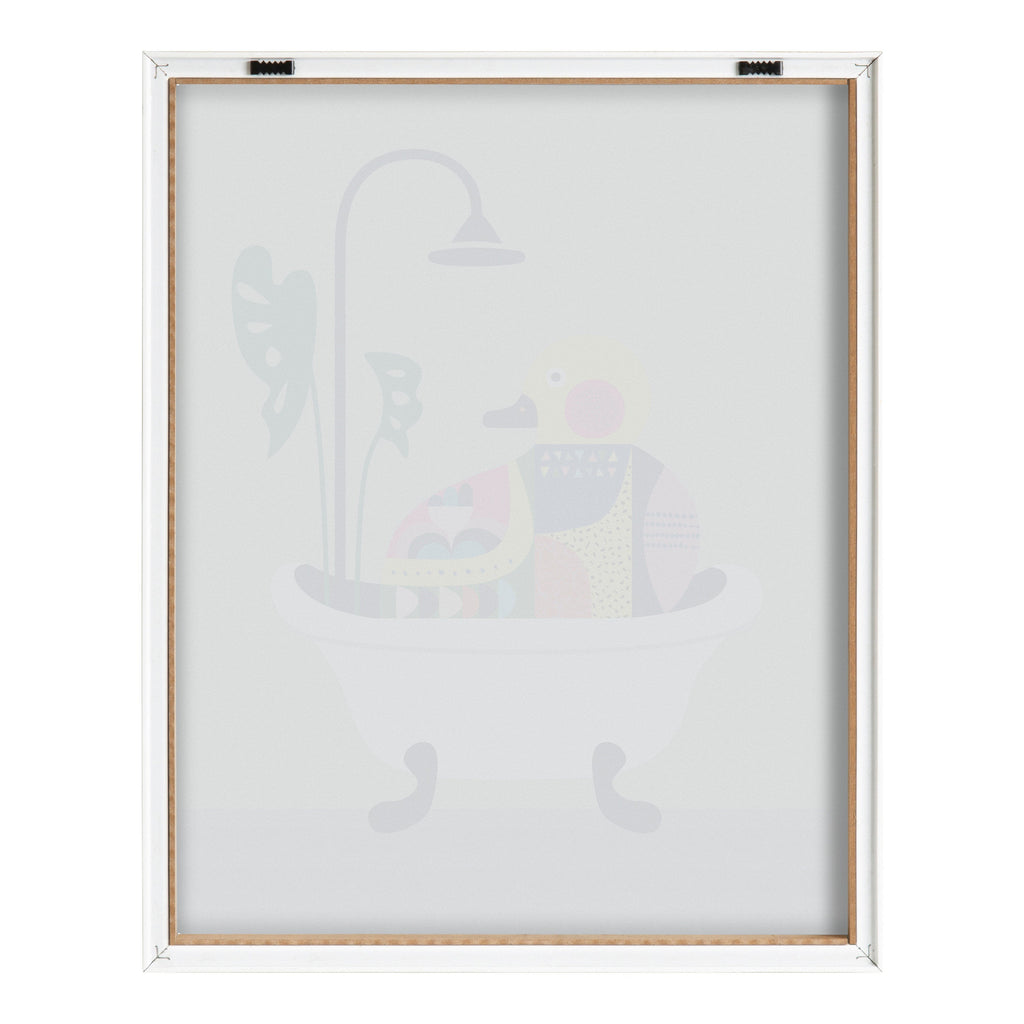 Blake Mid Century Modern Duckie in the Tub Framed Printed Glass by Rachel Lee of My Dream Wall