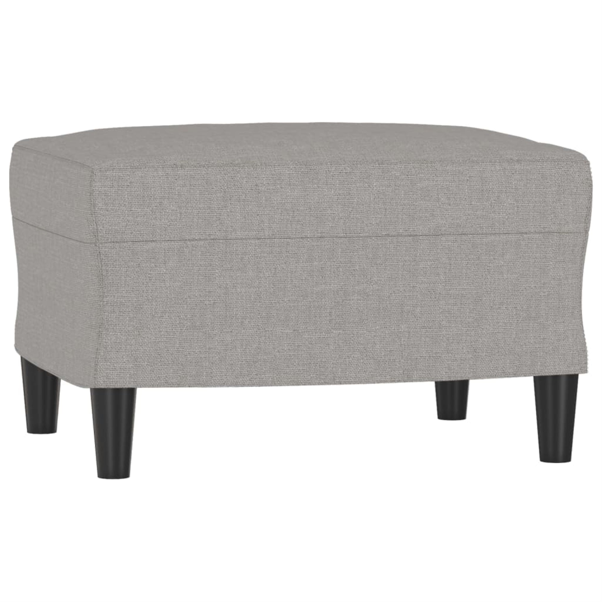 vidaXL Footstool Light Gray 23.6''x19.7''x16.1'' Fabric