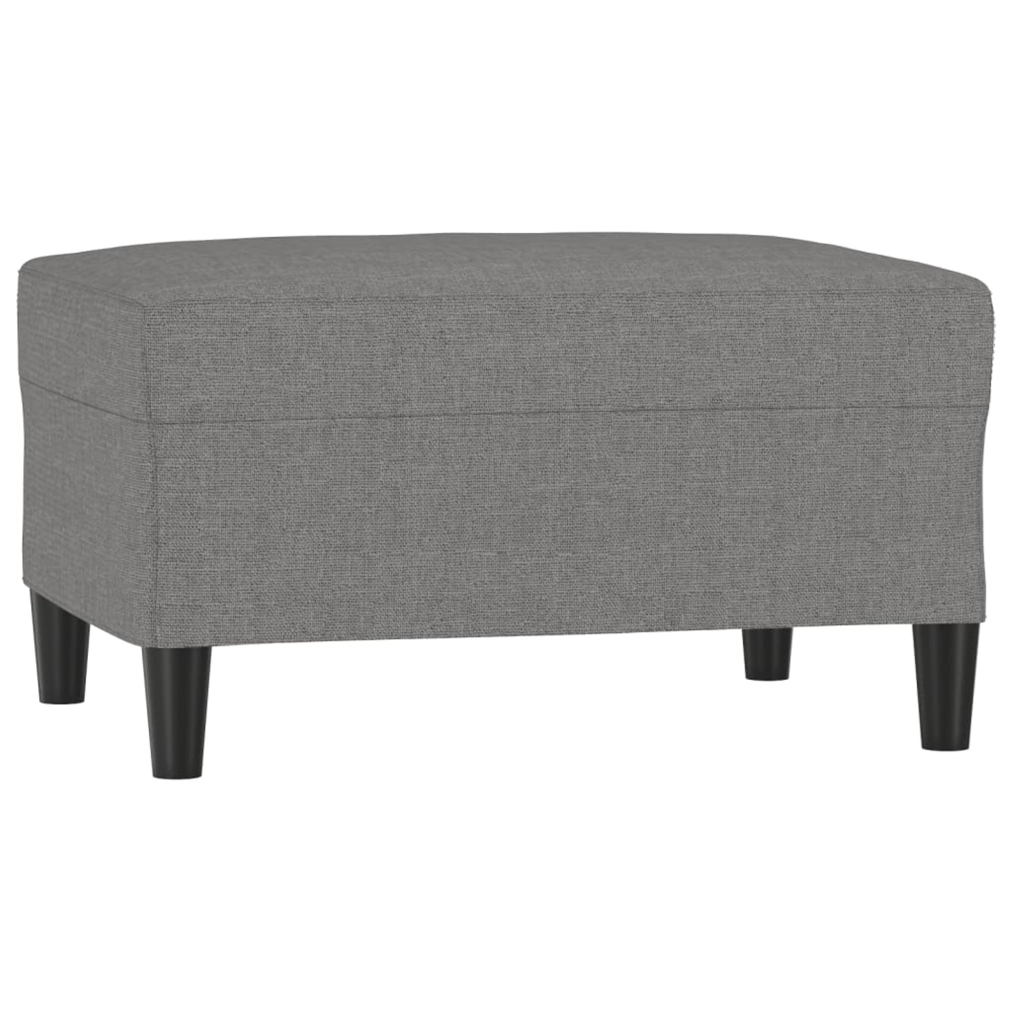 vidaXL Footstool Dark Gray 27.6''x21.7''x16.1'' Fabric