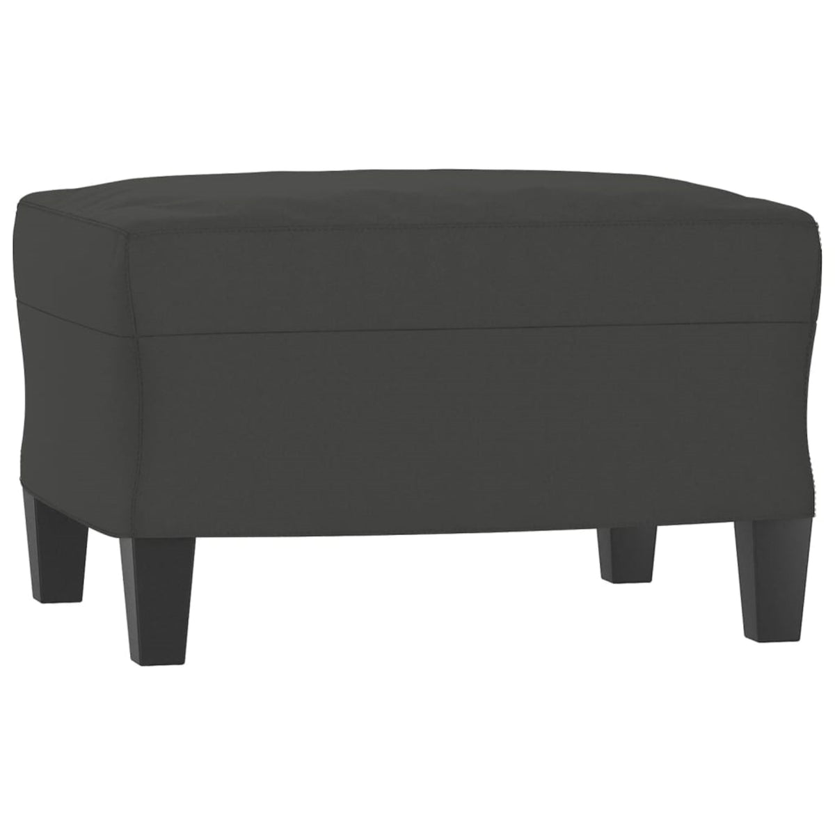 vidaXL Footstool Dark Gray 23.6''x19.7''x16.1'' Microfiber Fabric