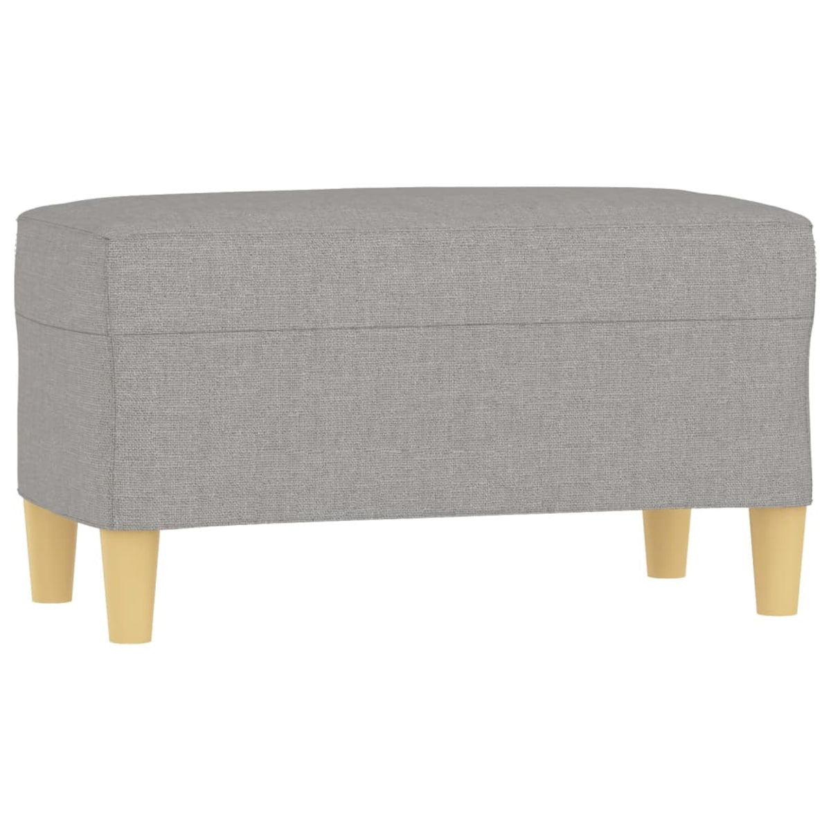 vidaXL Bench Light Gray 27.6''x13.8''x16.1'' Fabric