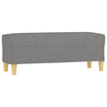 vidaXL Bench Dark Gray 39.4''x13.8''x16.1'' Fabric