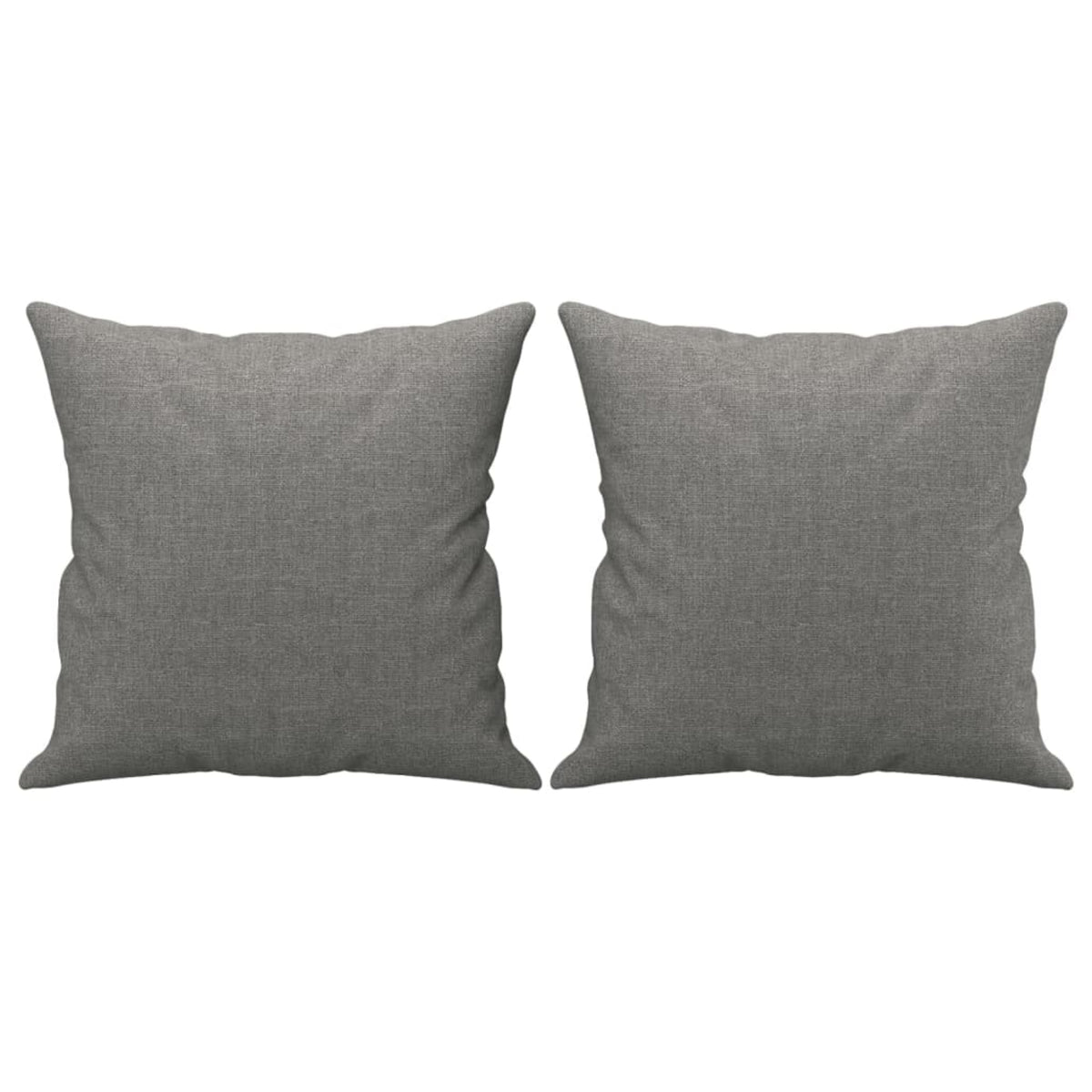 vidaXL Throw Pillows 2 pcs Dark Gray 15.7''x15.7'' Fabric