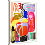Sylvie Abstract 08 Framed Canvas by Emma Daisy