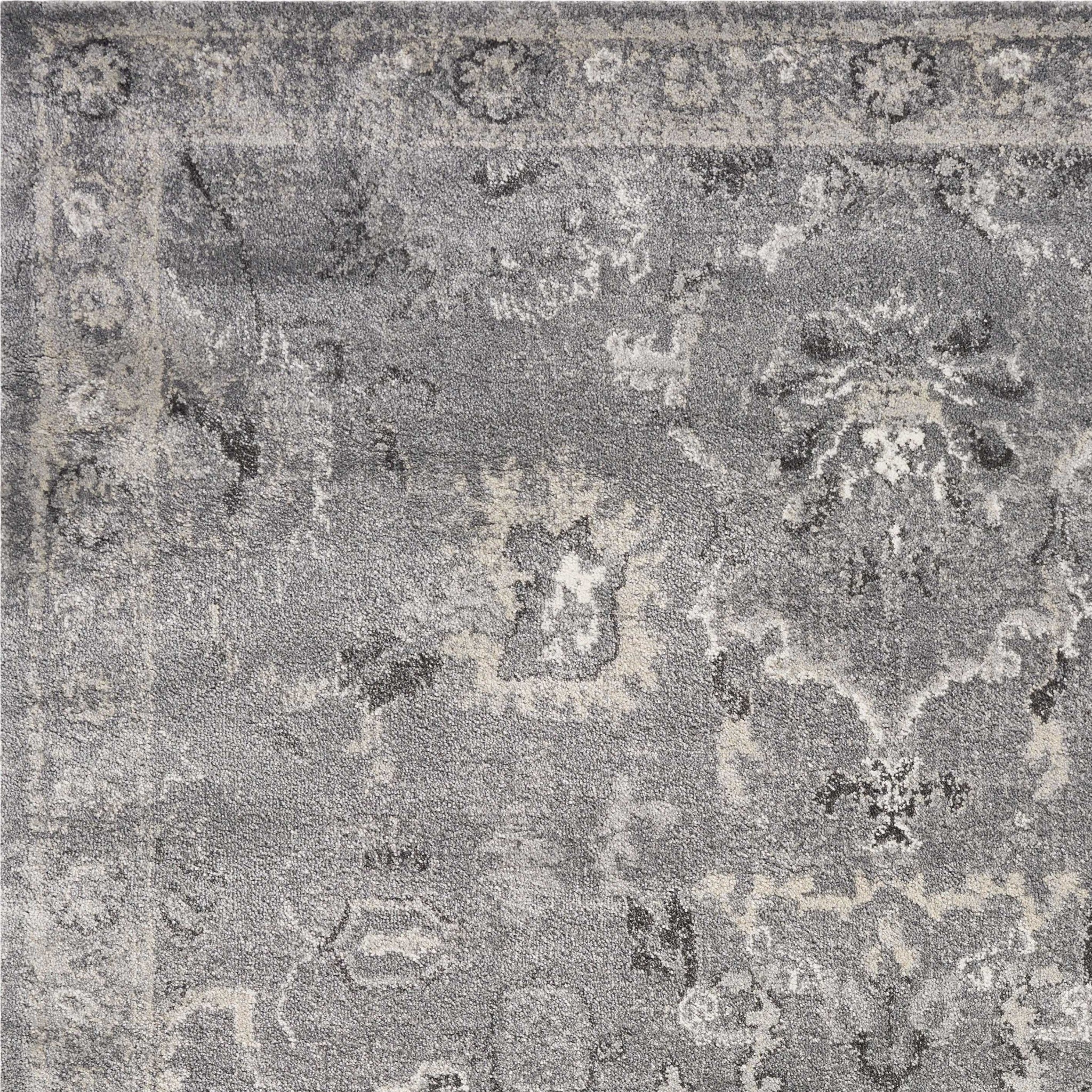 HomeRoots Decor 8'10-inch x 13' Polypropylene Grey Area Rug