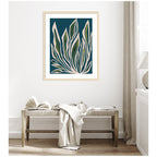 Framed Art Blue Flora 2 by Alicia Bock