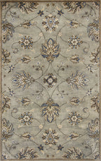 HomeRoots Decor 5' x 8' Wool Grey Area Rug