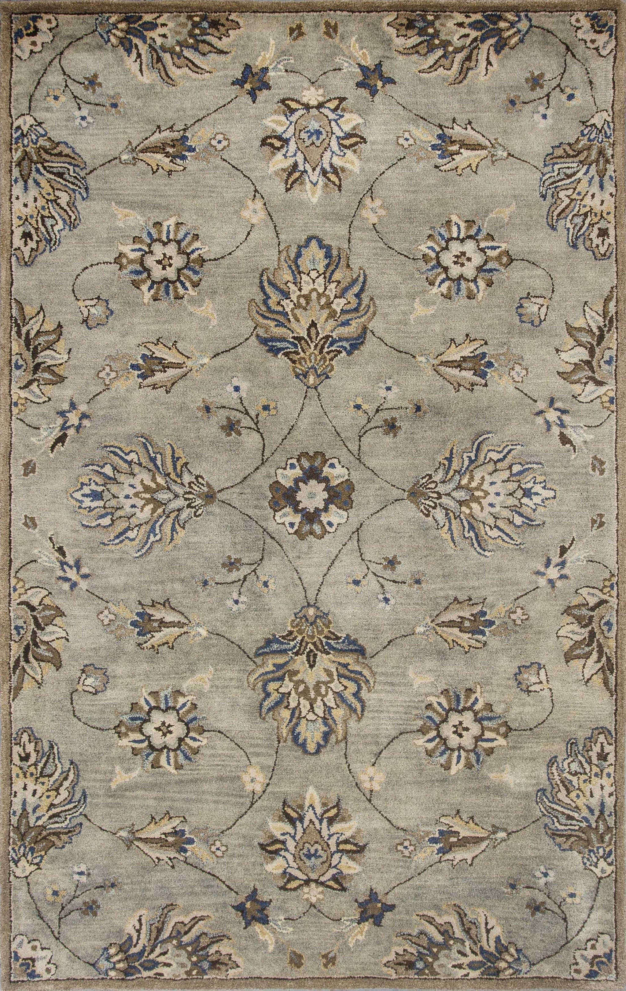 HomeRoots Decor 5' x 8' Wool Grey Area Rug