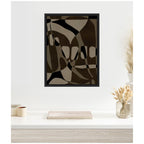 Sylvie Contour 1 Framed Canvas by Shatha Al Dafai