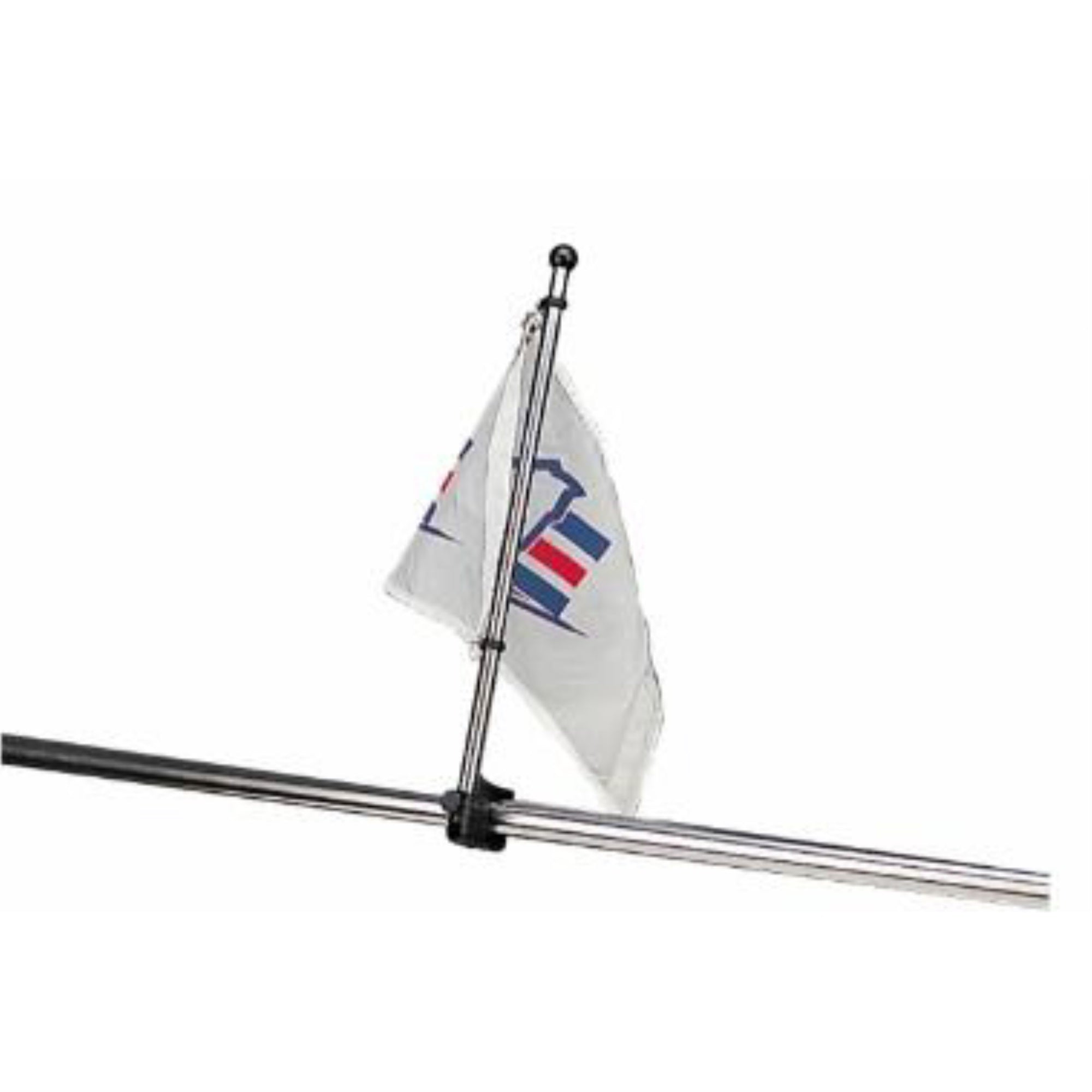 Sea-Dog 327122-1 Adjustable Rail Mount Flag Pole - 15-1/4'