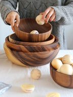 CasaFoyer Acacia wooden bowl wooden tableware